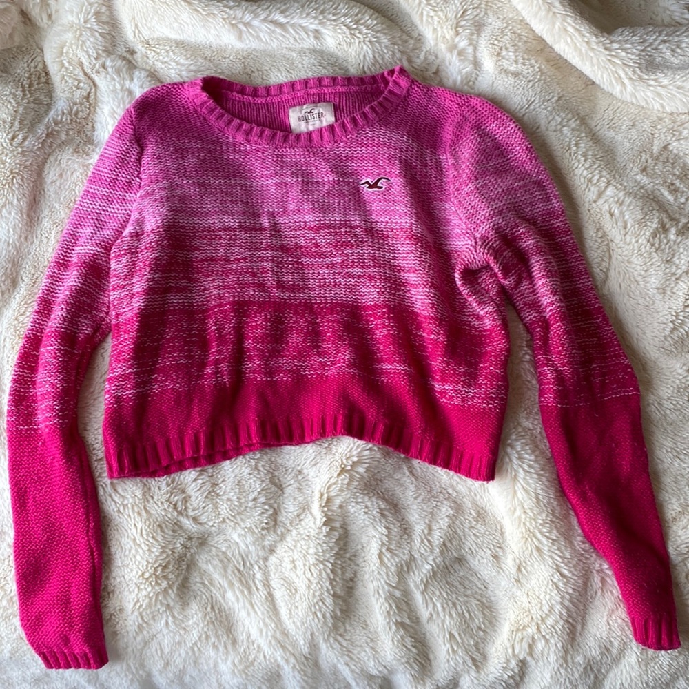 Hollister pink Cropped Sweater